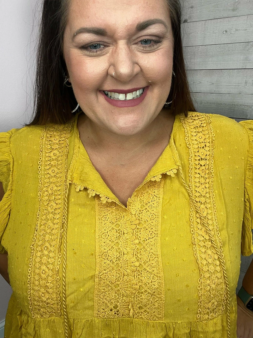 Haptics "Gold Coast" Crochet Lace Babydoll Top Clothing 3 Haptics "Gold Coast" Crochet Lace Babydoll Top Clothing