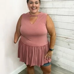 143 Clothing "Satisfied" Sleeveless Tunic Top