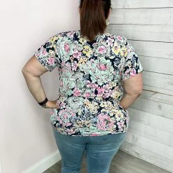 Sew In Love "May Flowers" Floral V Neck Top Clothing 7 Sew In Love