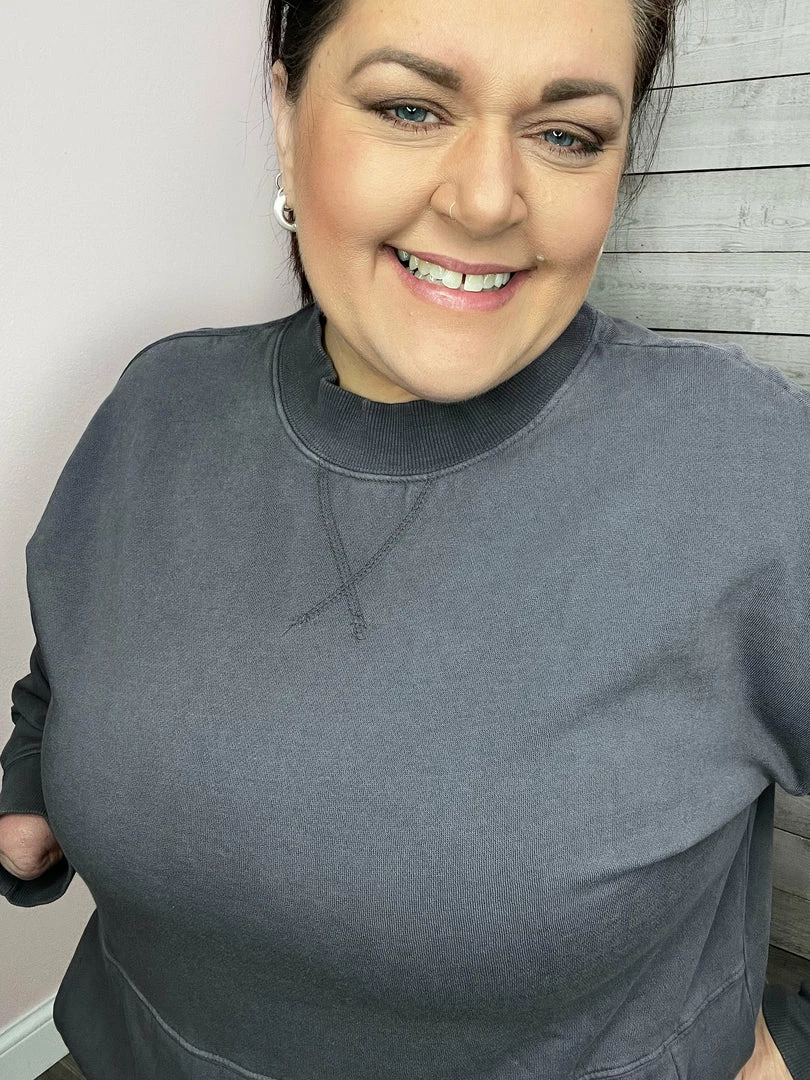 Mono B Clothing "For You" Mineral Washed Fleece Pullover 5 Mono B Clothing "For You" Mineral Washed Fleece Pullover