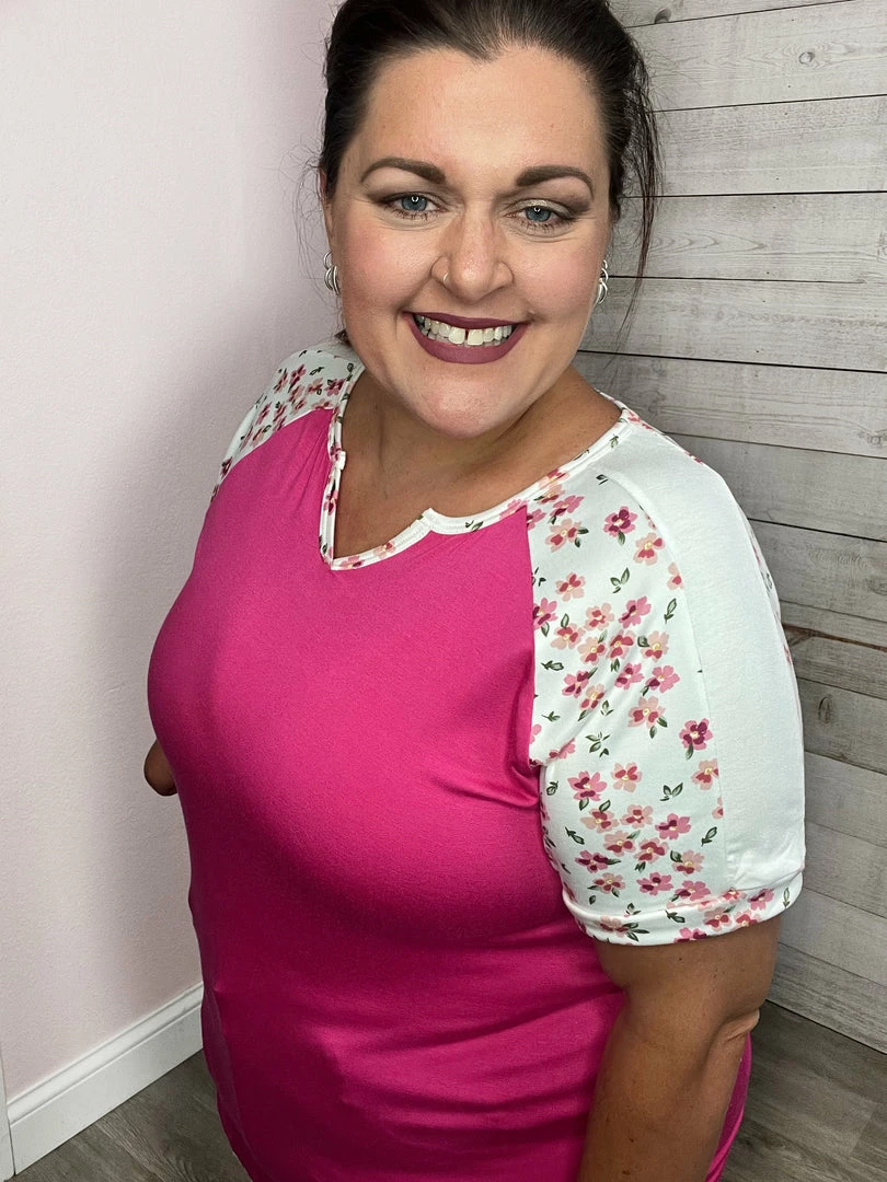 Celeste "Lead The Way" Short Sleeve Top- Floral Clothing 2 Celeste "Lead The Way" Short Sleeve Top- Floral Clothing