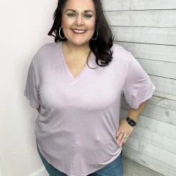 Sew In Love Clothing "Classic Comfort" V Neck Short Sleeve Top 20 Sew In Love Clothing