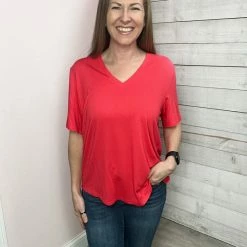 Sew In Love Clothing "Classic Comfort" V Neck Short Sleeve Top 14 Sew In Love Clothing