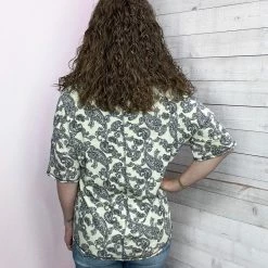 143 Clothing "Good Life" Paisley Print Top