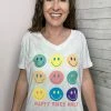 Sew In Love Clothing "Happy Vibes Only" Graphic Tee Top