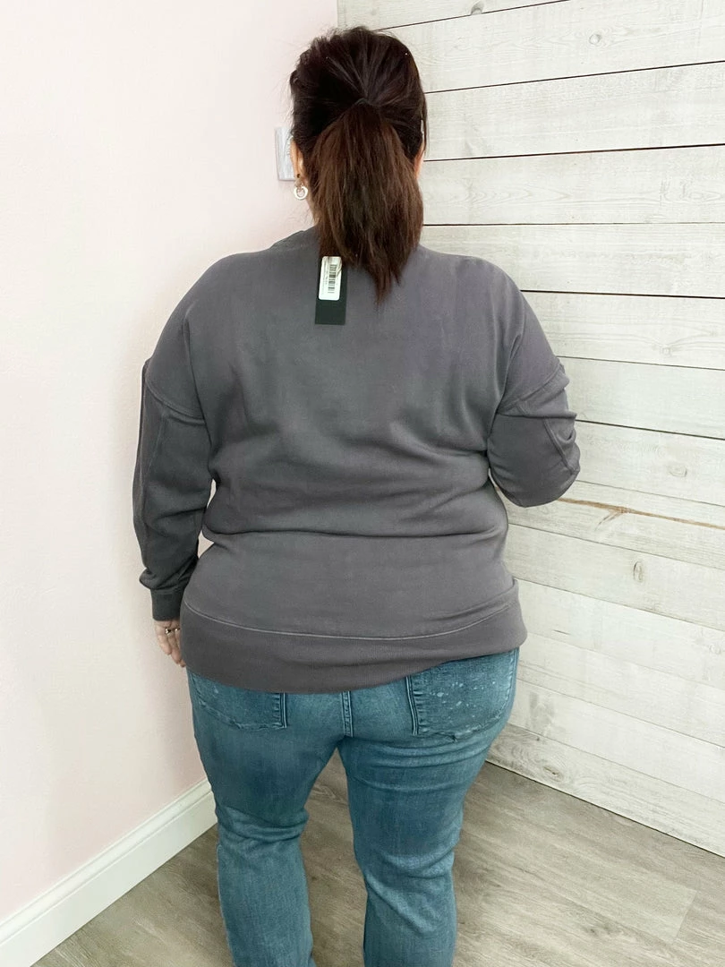 Mono B Clothing "For You" Mineral Washed Fleece Pullover 4 Mono B Clothing "For You" Mineral Washed Fleece Pullover