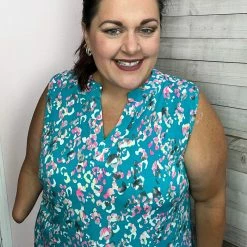 Honeyme "Ready To Impress" Gabby Sleeveless Blouse Top Clothing 6 Honeyme