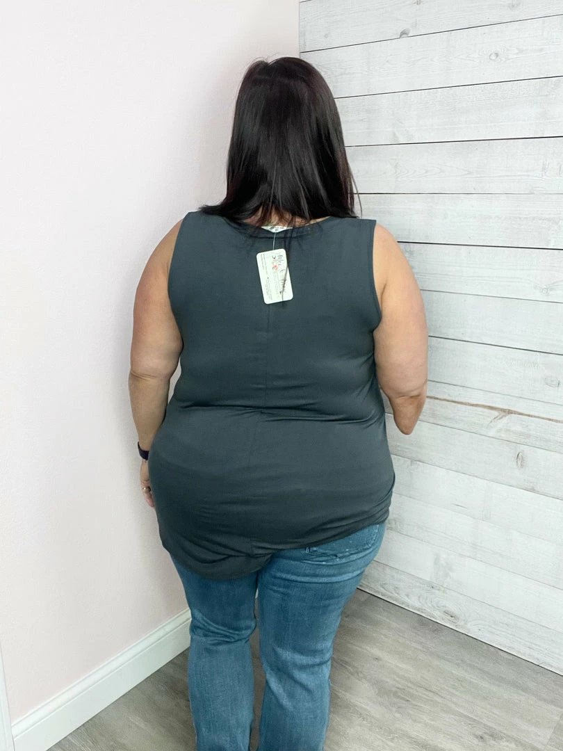 Zenana "Smile" V Neck Tank Clothing 8 Zenana "Smile" V Neck Tank Clothing