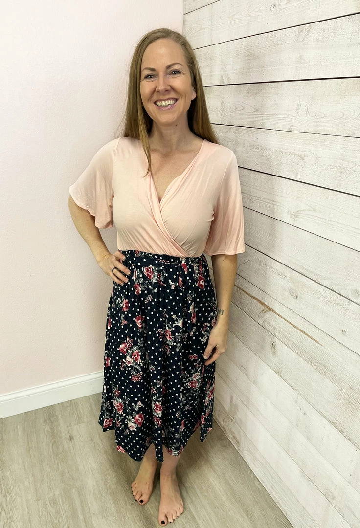 Chris & Carol Clothing "Brand New Look" Floral Polka Dot Dress *FINAL SALE* 1 Chris & Carol Clothing "Brand New Look" Floral Polka Dot Dress *FINAL SALE*