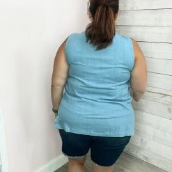 Cotton Bleu Clothing "Far And Away" Denim Tank Top 6 Cotton Bleu Clothing