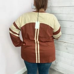 Cotton Bleu Clothing "Back In Town" Long Sleeve Colorblock Top 6 Cotton Bleu Clothing