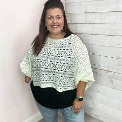 Ps Kate "Make A Difference" Knit Sweater Coverup Clothing