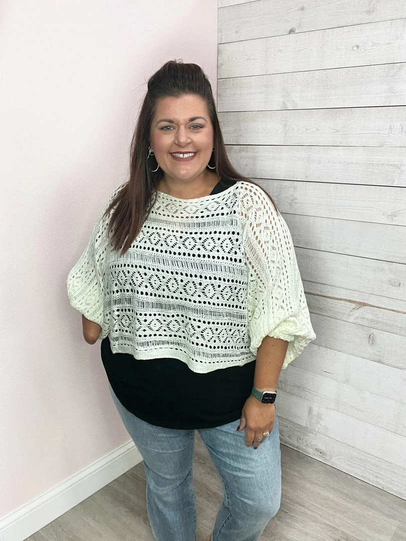 Ps Kate "Make A Difference" Knit Sweater Coverup Clothing 2 Ps Kate "Make A Difference" Knit Sweater Coverup Clothing