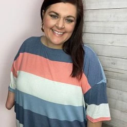 Emerald "Pleasant Views" Multi Colored Stripe Top *FINAL SALE* 7 Emerald