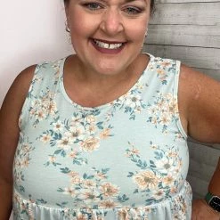 Lovely Melody "Subtle Elegance" Floral Babydoll Tank 7 Lovely Melody