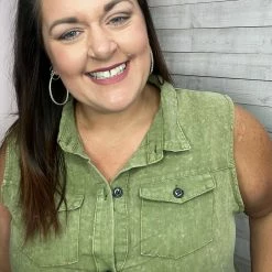 Umgee "Beach Trip" Sleeveless Collared Dress