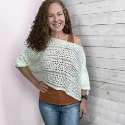 Ps Kate "Make A Difference" Knit Sweater Coverup Clothing