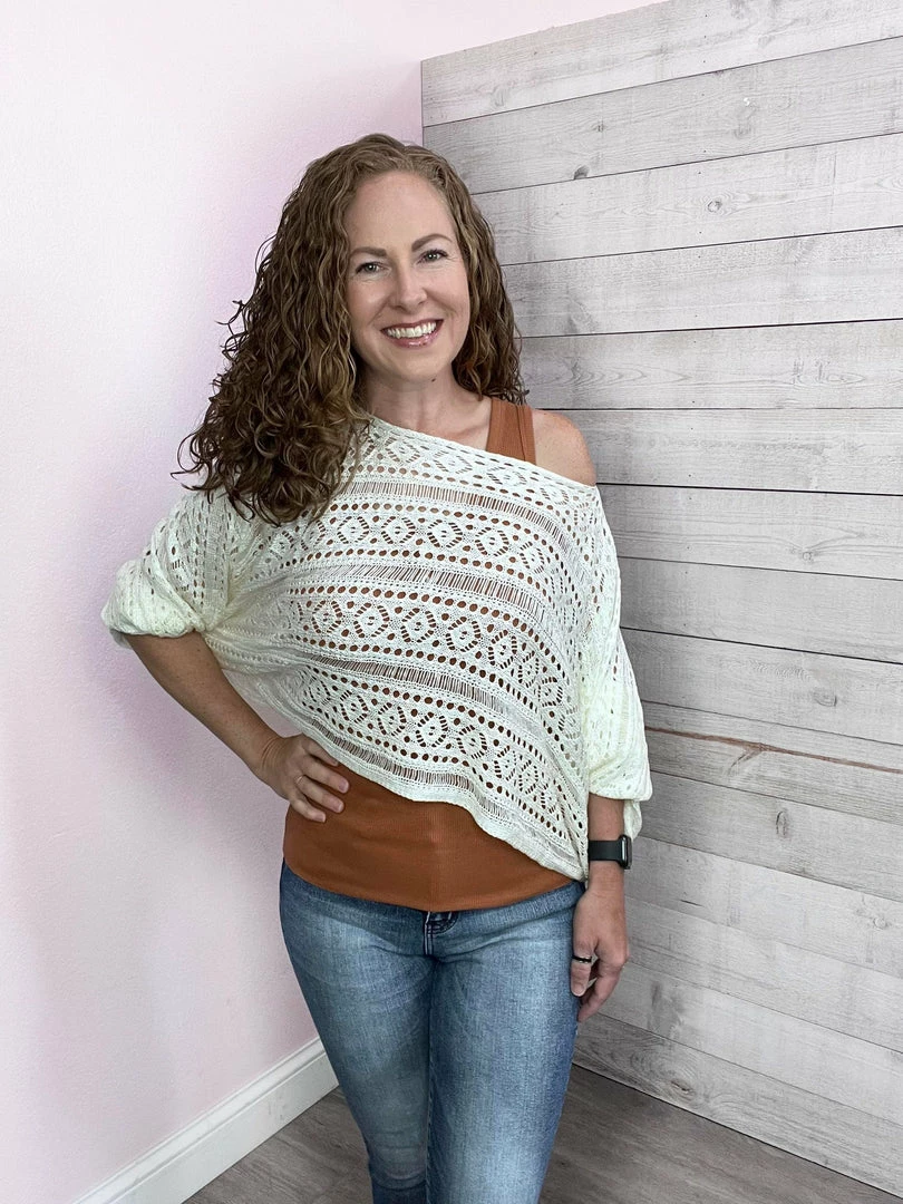 Ps Kate "Make A Difference" Knit Sweater Coverup Clothing 1 Ps Kate "Make A Difference" Knit Sweater Coverup Clothing