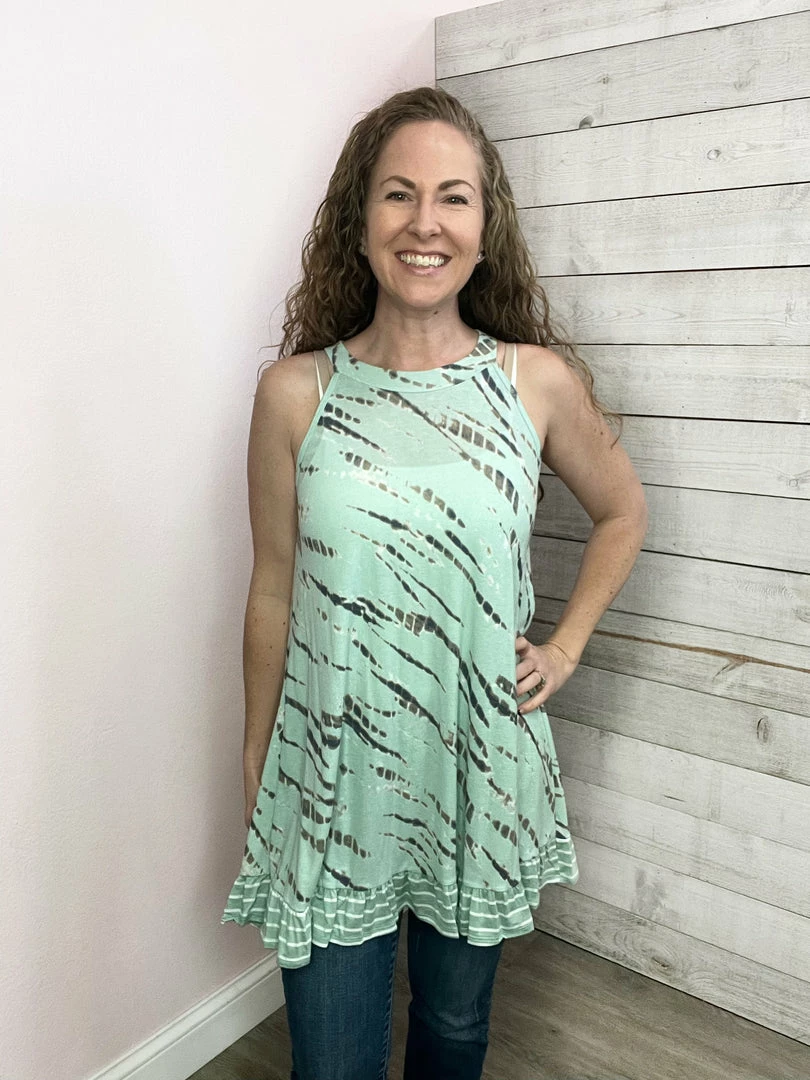 Crepas Clothing "Ocean Break" Mint Tank *FINAL SALE* 4 Crepas Clothing "Ocean Break" Mint Tank *FINAL SALE*