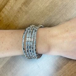 What's Hot "Skylar" 5 Nugget Beaded Stretch Bracelets