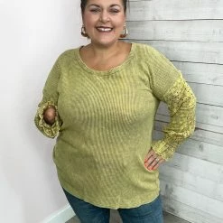 White Birch Clothing "Good As Gold" Thermal Yellow Top