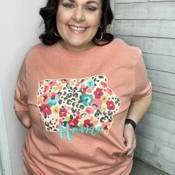 Real McCoy Clothing Floral Cheetah State Graphic Tee