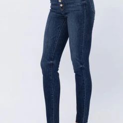 Judy Blue Hi-Rise Button Fly Skinny- 82318 Clothing