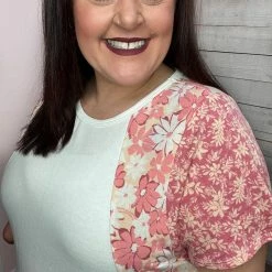 Andree Clothing "Pleasant Surprise" Floral Colorblock Top *FINAL SALE* 9 Andree Clothing