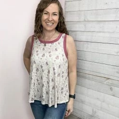 Emerald Clothing "Shore House" Floral Relaxed Fit Tank *FINAL SALE*