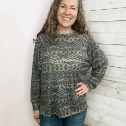 Crepas "Give Me A Break" Tribal Print Top *FINAL SALE*