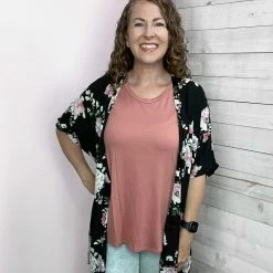 Honeyme "Time To Bloom" Floral Kimono