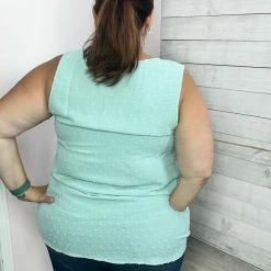 Cotton Bleu "Trend Alert" Sage Sleeveless Top 7 Cotton Bleu