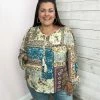 Vanilla Bay "Mixed Feelings" Bohemian Long Sleeve Top Clothing