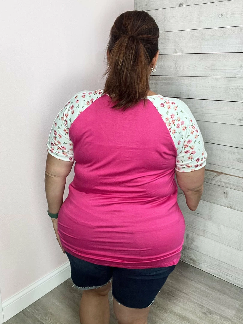 Celeste "Lead The Way" Short Sleeve Top- Floral Clothing 3 Celeste "Lead The Way" Short Sleeve Top- Floral Clothing