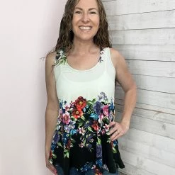 White Birch "Lost In Love" Floral Print Tank Top *FINAL SALE*