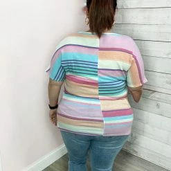 Sew In Love "On Vacation" Striped V Neck Top *FINAL SALE* 7 Sew In Love