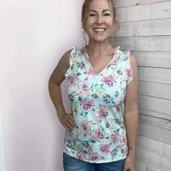 Lime N Chili "Summer Garden" Floral Print Top Clothing