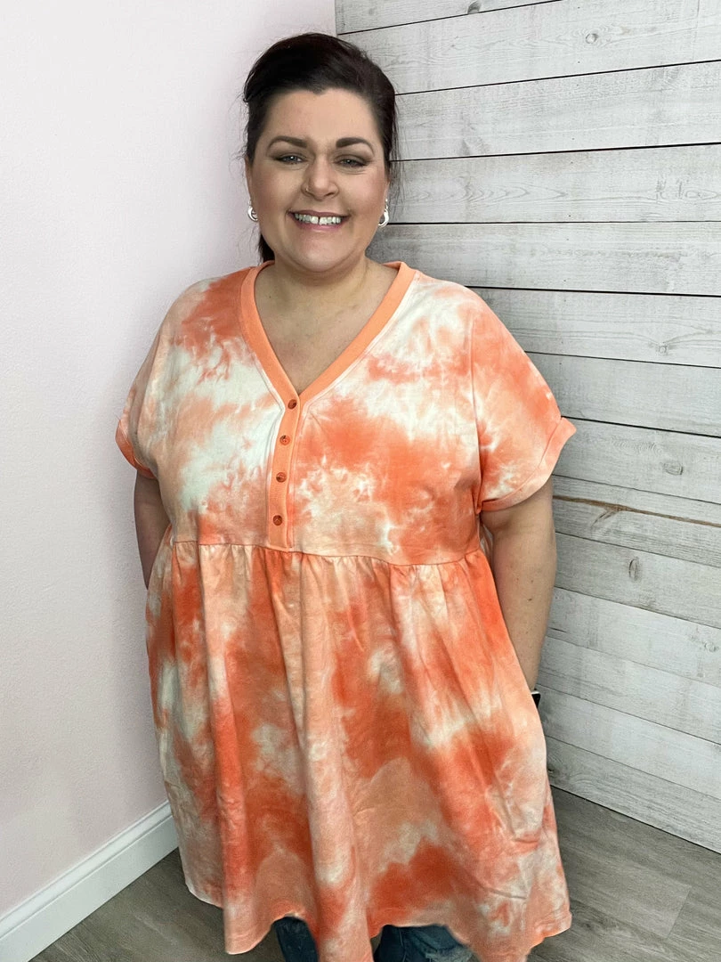 Cotton Bleu "Fabulous Time" Tie-Dye Babydoll Dress *FINAL SALE* Clothing 2 Cotton Bleu "Fabulous Time" Tie-Dye Babydoll Dress *FINAL SALE* Clothing