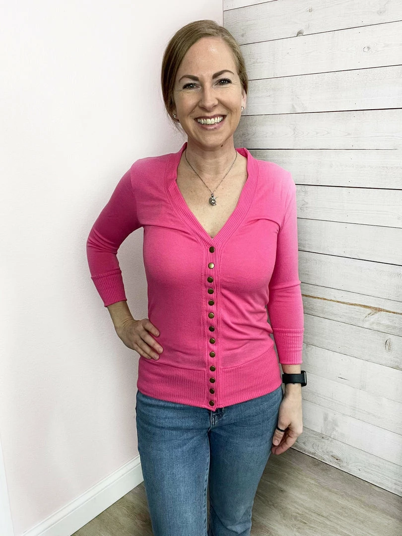 Zenana "Spring Sweetie" Button Cardigan Clothing 1 Zenana "Spring Sweetie" Button Cardigan Clothing