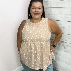 Mittoshop Clothing "Daring Heart" Pink Dot Tank Top