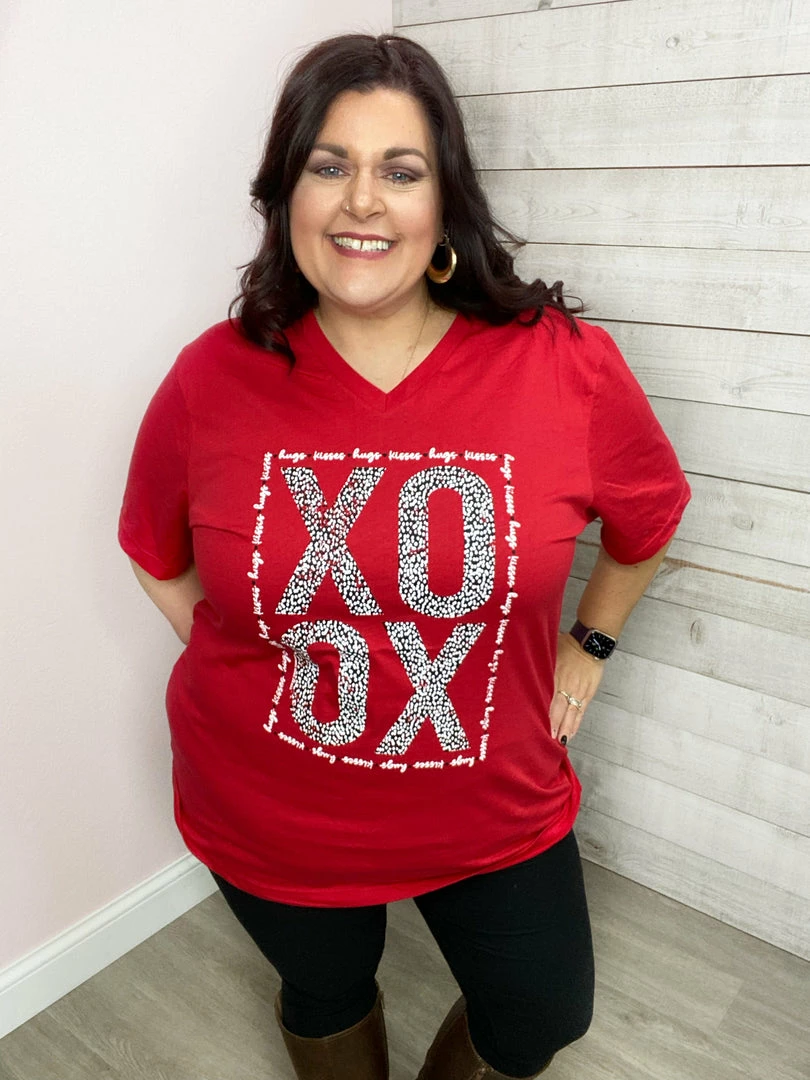 Texas True Clothing XOXO Hugs & Kisses Graphic Tee 1 Texas True Clothing XOXO Hugs & Kisses Graphic Tee