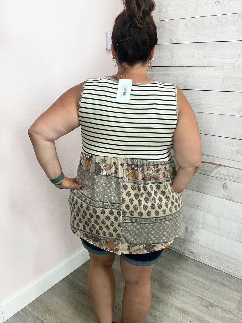 Lovely Melody "Free Yourself" Boho Babydoll Tank 3 Lovely Melody "Free Yourself" Boho Babydoll Tank