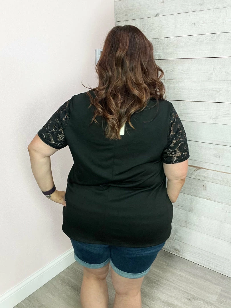 Now N Forever "Last Call" Keyhole Top With Lace Clothing 3 Now N Forever "Last Call" Keyhole Top With Lace Clothing