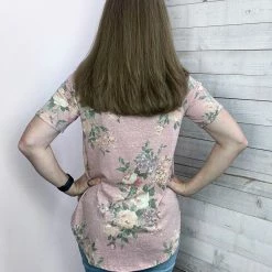 Chris & Carol "Secret Path" Pink Floral Top Clothing