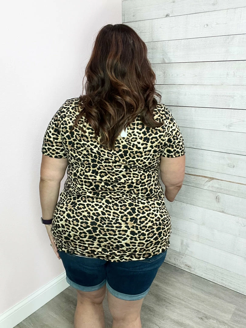 Celeste "Going Somewhere" Animal Print Cutout Top 3 Celeste "Going Somewhere" Animal Print Cutout Top