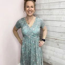 Honeyme Clothing "Romantic" Paisley Wrap Dress