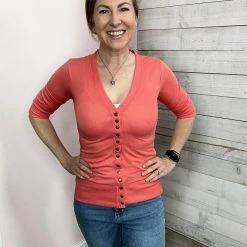 Zenana "Spring Sweetie" Button Cardigan Clothing 15 Zenana