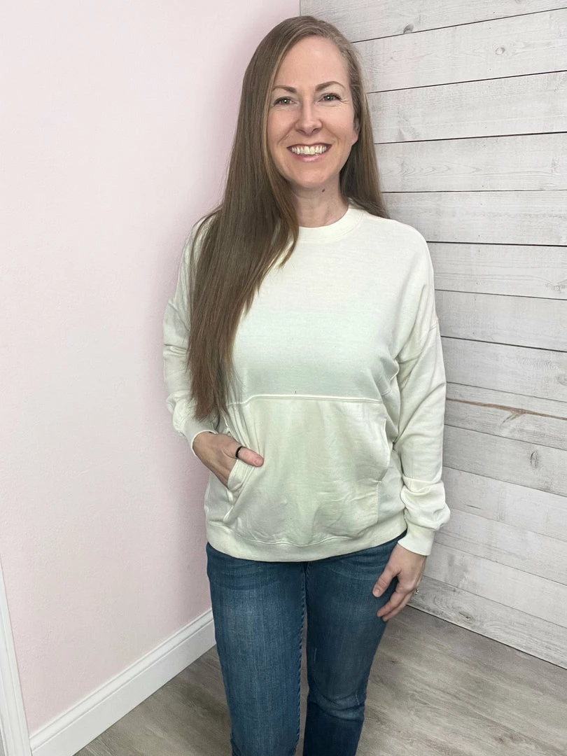 Sew In Love "Best Behavior" Crewneck Sweatshirt- Ivory **Sales Are Final** Clothing 2 Sew In Love "Best Behavior" Crewneck Sweatshirt- Ivory **Sales Are Final** Clothing