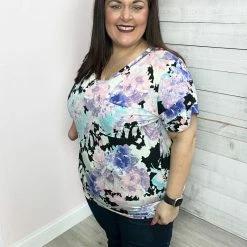 Sew In Love Clothing "Never Miss Out" V Neck Top- Floral Print *FINAL SALE* 9 Sew In Love Clothing