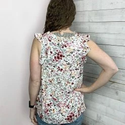 Andree "Full Of Life" Floral Print Babydoll Top Clothing